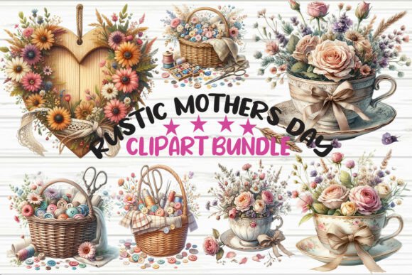 Download Rustic Mother’s Day Clipart Bundle - Premium Resources